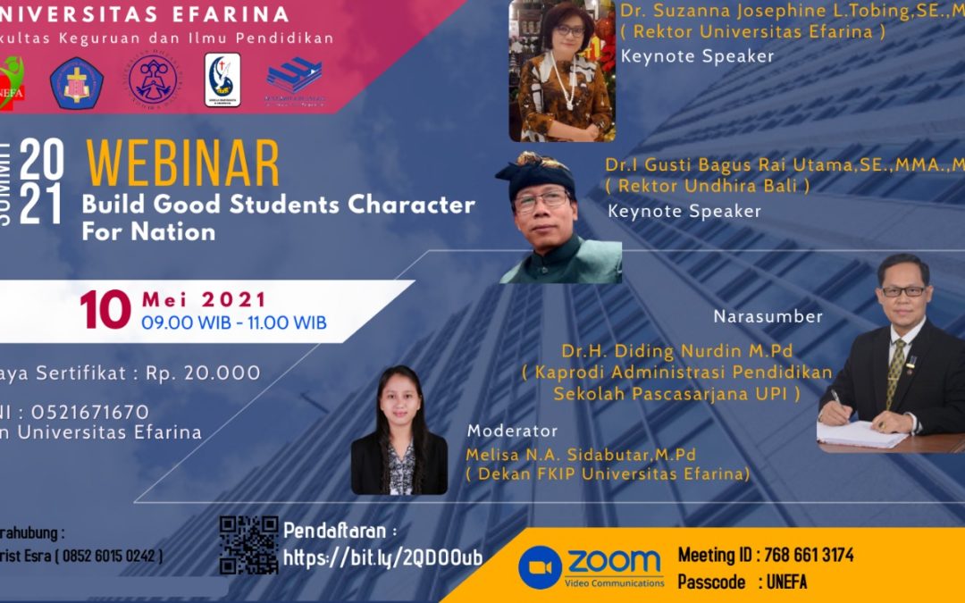 WEBINAR : Build Good Students Character For Nation