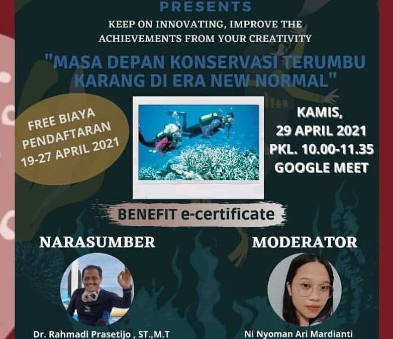WEBINAR : Masa Depan Terumbu Karang Di Era New Normal