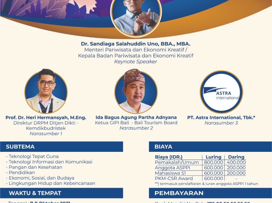 KONFERENSI NASIONAL KE-7 PKM-CSR TAHUN 2021