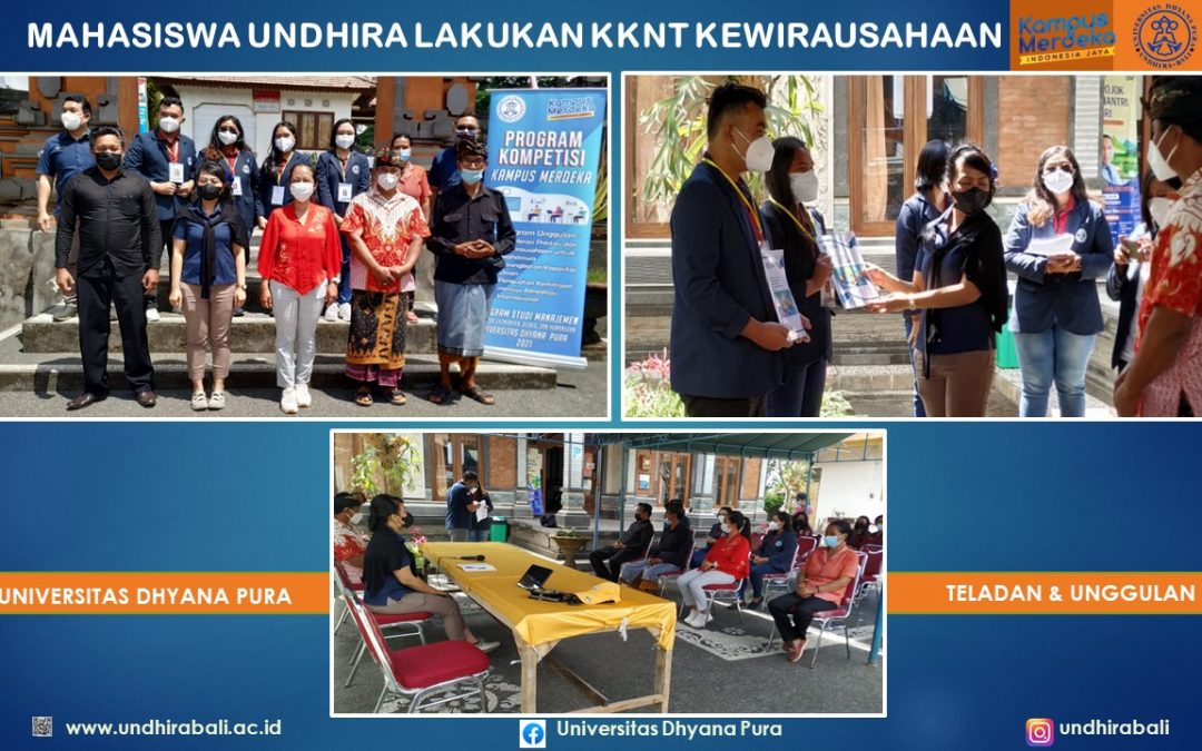 Mahasiswa Undhira Lakukan KKNT Kewirausahaan di Desa Catur dan Blimbingsari.