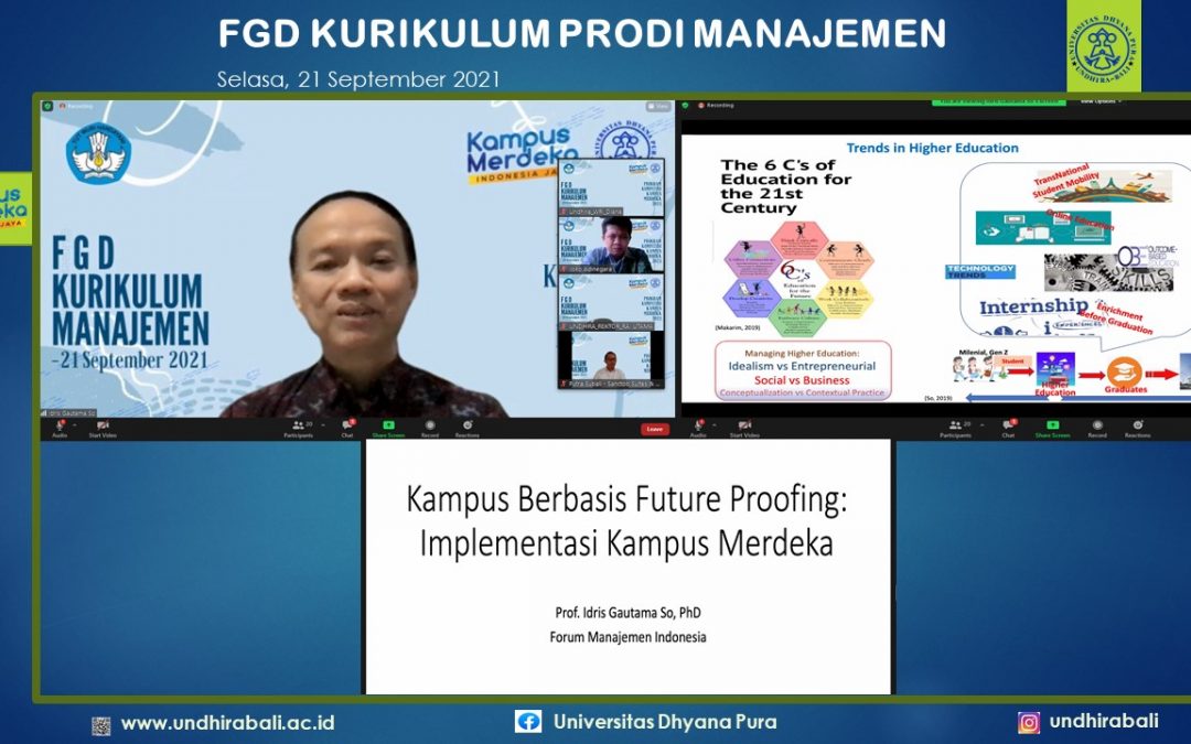 Prodi Manajemen Undhira Gelar FGD Kurilulum MBKB