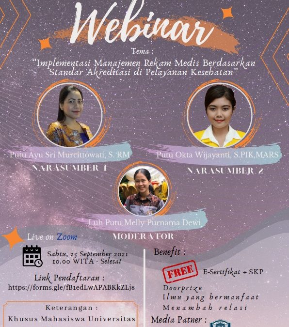 WEBINAR REKAM MEDIS UNIVERSITAS DHYANA PURA 2021