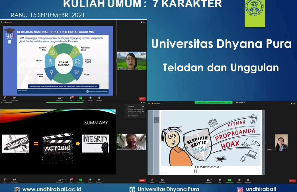 Undhira Adakan Kuliah Umum Tentang Integritas