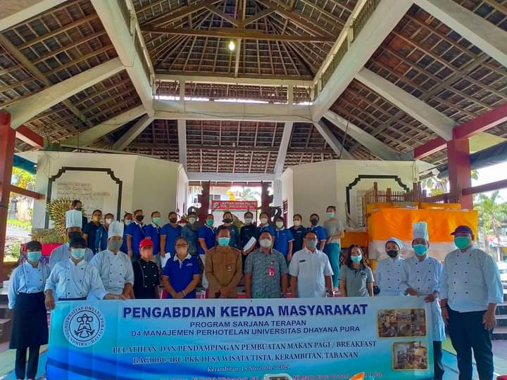 Kegiatan Pengabdian Kepada Masyarakat Program Sarjana Terapan D4 Manajemen Perhotelan Universitas Dhyana Pura