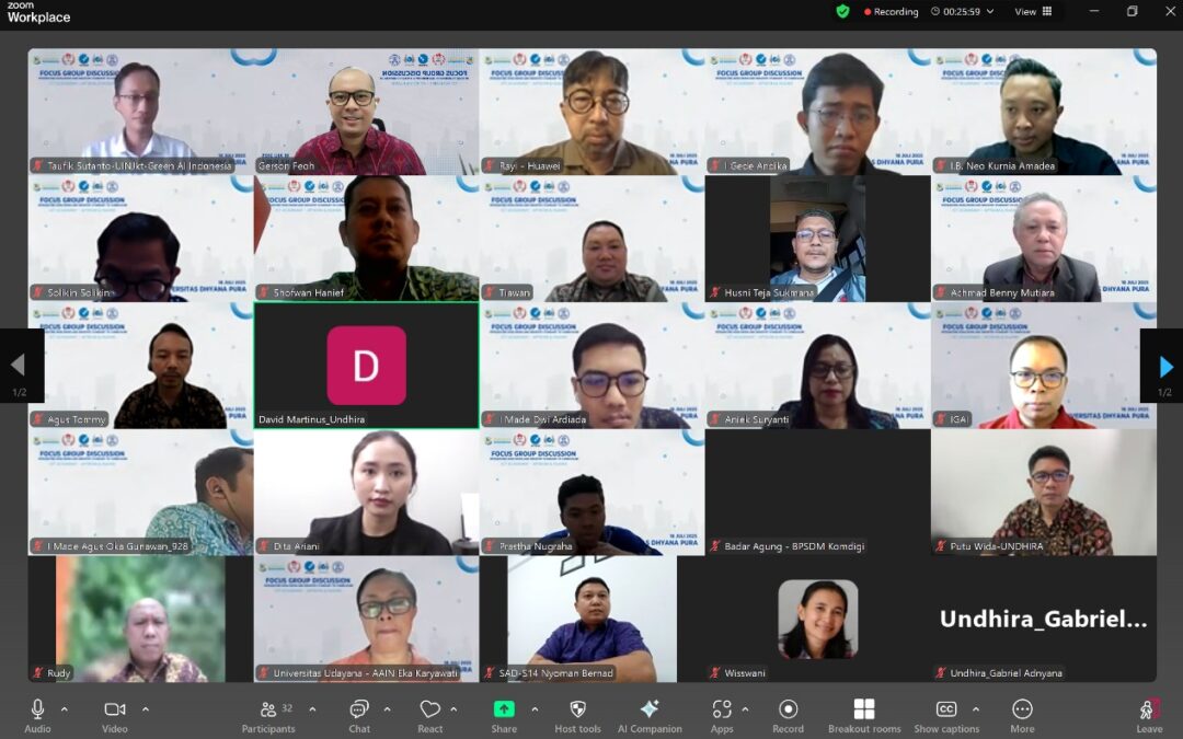 APTIKOM dan Huawei Gelar FGD Nasional Integrasi KKNI/SKKNI dan Standar Industri ke Kurikulum, Fakultas Teknologi dan Informatika Universitas Dhyana Pura Sebagai Host Kegiatan
